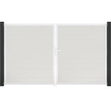 Dvojkrídlová brána s horizontálnou výplňou a kľučkou