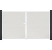 Dvojitá hliníková brána s rukoväťou