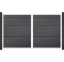 Dvojitá plastová brána s rukoväťou