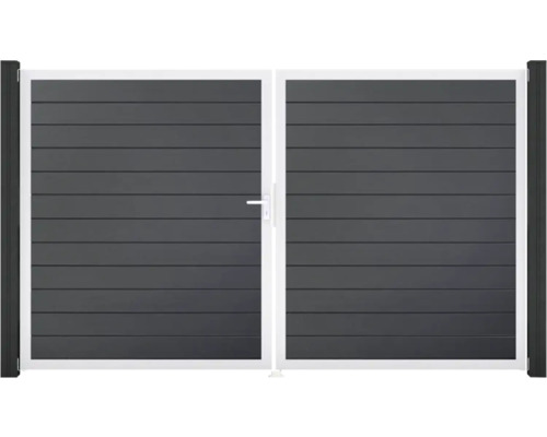 Dvojitá plastová brána s rukoväťou