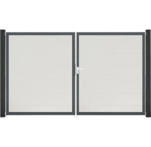 Dvojitá hliníková brána do záhrady