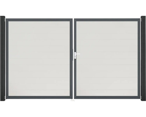 Dvojitá hliníková brána do záhrady