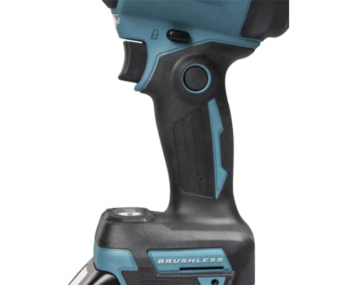 Detail rukoväte akumulátorového rázového uťahovača s potlačou bezkartáčového prevedenia