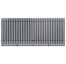 Dvojkrídlová kovová brána pre exteriér