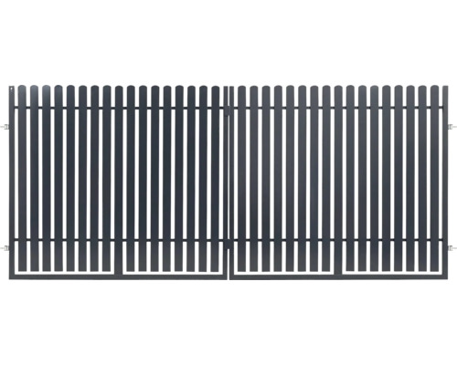 Dvojkrídlová kovová brána pre exteriér