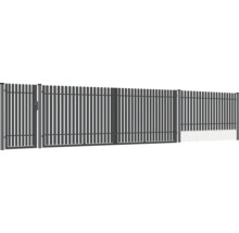 Kovový plot a brána