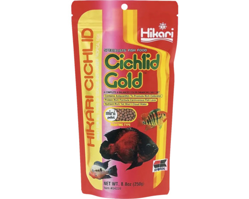 Krmivo pre cichlidy Hikari Cichlid Gold Mini 250 g Balenie krmiva pre okrasné ryby Hikari Cichlid Gold