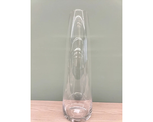 Váza sklenená Ø 8,5 x 50 cm priehľadná