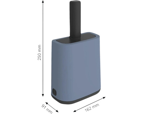 Toaletný komorník s držiakom role toaletného papiera a kefou