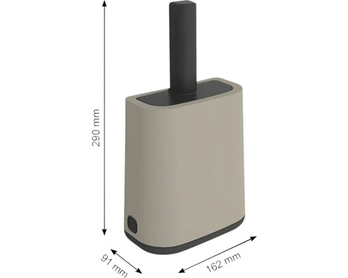 Zásobník na papierové utierky z plastu, rozmery 290 mm výška, 91 mm šírka a 162 mm hĺbka