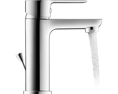 Kovová vodovodná batéria s tečúcou vodou