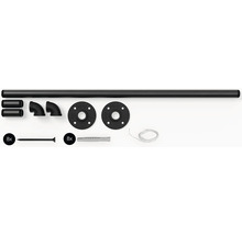 Rúrkový šatníkový vešiak so skrutkami, hmoždinkami a LED svetelnou reťazou