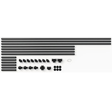 Súprava na stavbu rúr s rúrkami, kolenami, T-kusmi, krížovými kusmi a koncovkami