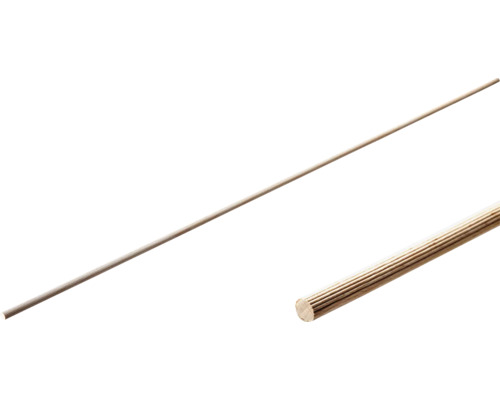 Guľatina 8x1000mm drážkovaná buk GP 100 ks Okrúhla tyč z neošetreného dreva