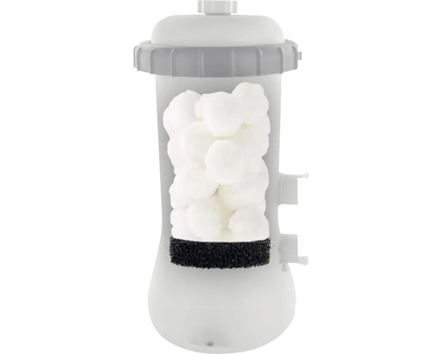 Bazénový filter s filtračnými guľôčkami a filtračnou hubou