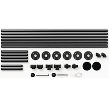 Sada rúrok, prírub a spojok pre konštrukcie regálov