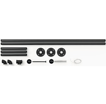 Rúrkový policový systém s rúrkami, spojkami, skrutkami a hmoždinkami