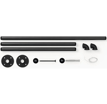 Komponenty políc sa skladajú z rúrok, rohových dielov, skrutiek, hmoždiniek a prírub