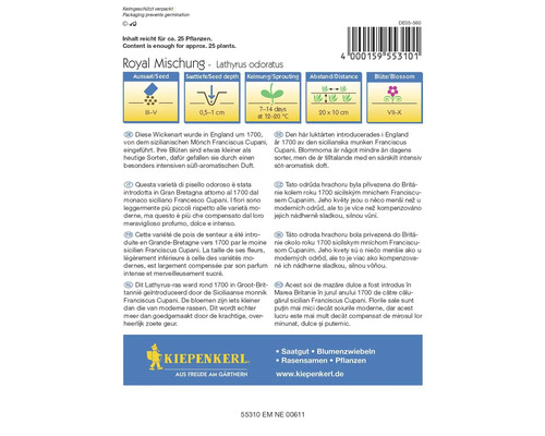 Balenie semien Hrachor voňavý Kráľovská zmes