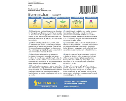 Zmes semien kvetov viacročná