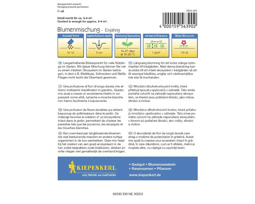 Kvetinová zmes Jednoročné balenie