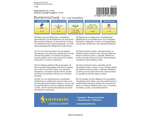 Zmes semien kvetov pre jednoročné a viacročné kvety