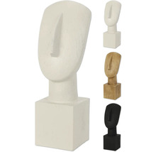 Dekoratívna figúrka tváre na podstavci do interiéru