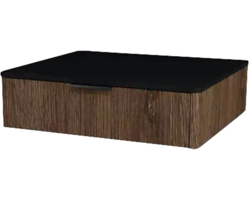 Kúpeľňová skrinka pod umývadlo Devo Lotos bronzová/čierna 60 x 16 x 53 cm LF-SUW1S60x16-F115 Úložný box s vekom