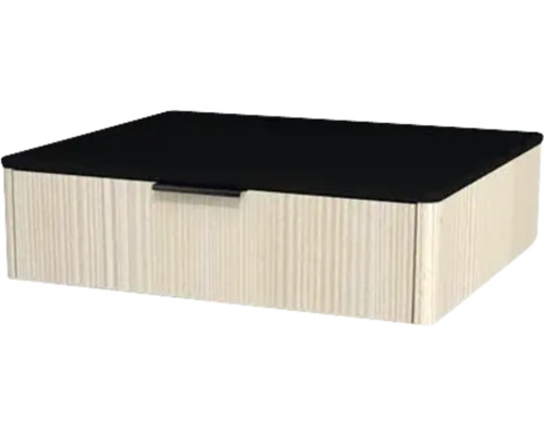 Kúpeľňová skrinka pod umývadlo Devo Lotos krémovo biela/čierna 60 x 16 x 53 cm LF-SUW1S60x16-F98 Dekoratívny úložný box s vekom