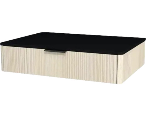 Kúpeľňová skrinka pod umývadlo Devo Lotos krémovo biela/čierna 70 x 16 x 53 cm LF-SUW1S70x16-F98 Dekoratívny úložný box s vekom