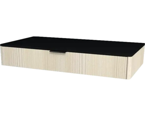 Kúpeľňová skrinka pod umývadlo Devo Lotos krémovo biela/čierna 100 x 16 x 53 cm LF-SUW1S100x16-F98 Dekoratívny úložný box s vekom