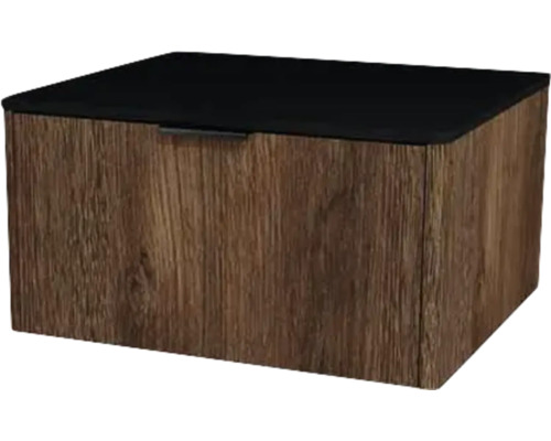 Kúpeľňová skrinka pod umývadlo Devo Lotos bronzová/čierna 60 x 31 x 53 cm LF-SUW1S60x31-F115 Skriňa s dreveným dekorom a zásuvkou