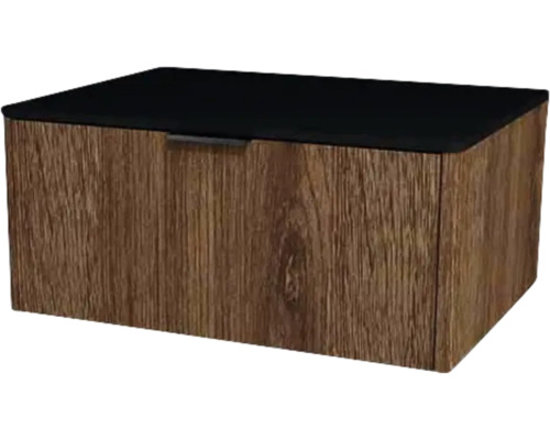 Kúpeľňová skrinka pod umývadlo Devo Lotos bronzová/čierna 70 x 31 x 53 cm LF-SUW1S70x31-F115 Drevený úložný box s vekom