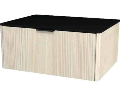 Kúpeľňová skrinka pod umývadlo Devo Lotos krémovo biela/čierna 70 x 31 x 53 cm LF-SUW1S70x31-F98 Úložný box s vekom