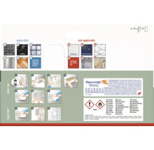 Informácie o aplikácii lepiacich pásikov na rôzne povrchy a pokyny na montáž a demontáž