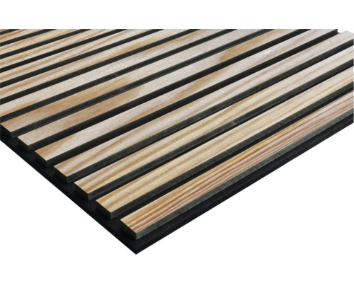 Akustický panel 18x560x560 mm smrekovec masívny Akustický panel s drevenými lamelami na plsti