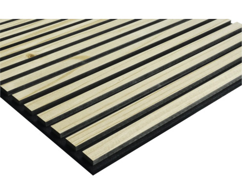 Akustický panel 18x560x560 mm borovica masívna Drevený panel na stenu a strop