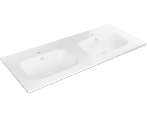 Dvojité nábytkové umývadlo Jungborn SEDICI 121 x 51,5 cm lesklá biela FR04011 Dvojité umývadlo zo sanitárnej keramiky