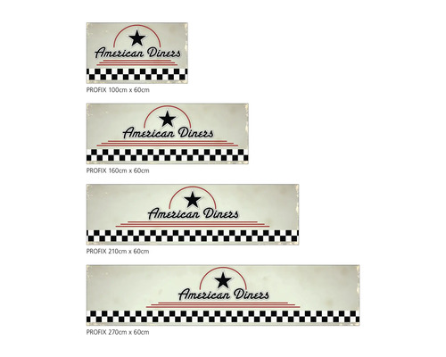 Dekoratívna kuchynská zástena American Diners v rôznych veľkostiach