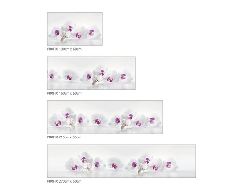 Rôzne veľkosti zásteny Profix s orchideami