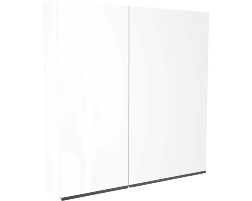 Zrkadlová skrinka bez osvetlenia Devo Viva 2.0 pravá 70 x 15 x 85 cm premium white Biela zrkadlová skrinka s dvomi dvierkami