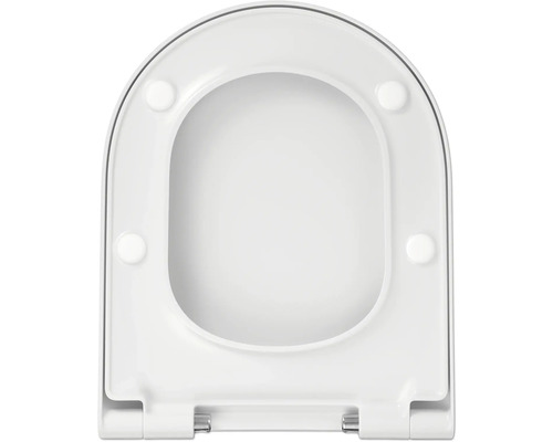 Biele plastové záchodové sedadlo