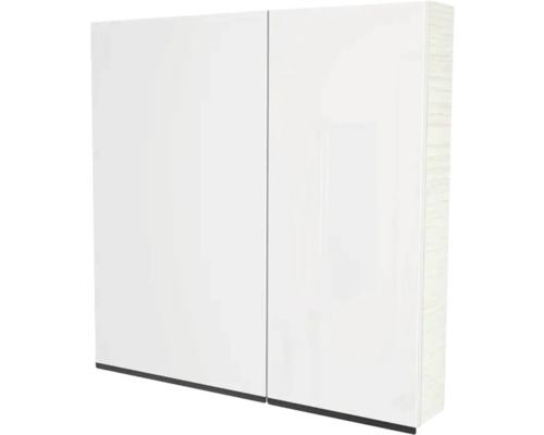Zrkadlová skrinka bez osvetlenia Devo Viva 2.0 ľavá 85 x 15 x 85 cm structure white Biela zrkadlová skrinka s dvomi dvierkami