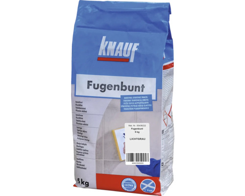 Škárovacia hmota KNAUF Fugenbunt Lichtgrau, 5 kg, svetlo šedá
