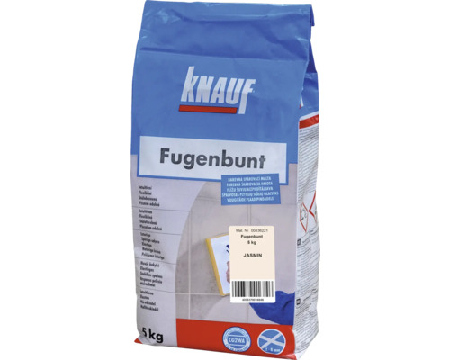 Škárovacia hmota KNAUF Fugenbunt Jasmin, 5 kg, jazmín Malta Knauf Fugenbunt vo vreci s hmotnosťou 5 kg