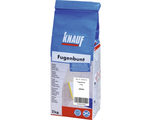Škárovacia hmota KNAUF Fugenbunt Weiss, 2 kg, biela Knauf Fugenbunt, 2 kg, biela škárovacia hmota