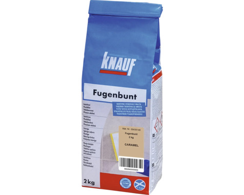 Škárovacia hmota KNAUF Fugenbunt Caramel, 2 kg, karamel Knauf Fugenbunt, 2 kilogramové balenie, odtieň Caramel