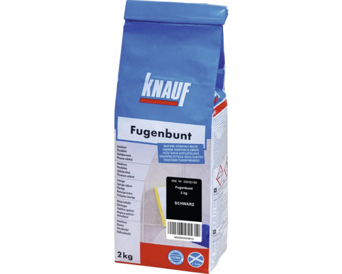 Škárovacia hmota KNAUF Fugenbunt Schwarz, 2 kg, čierna Knauf Fugenbunt škárovacia malta, 2 kg, čierna