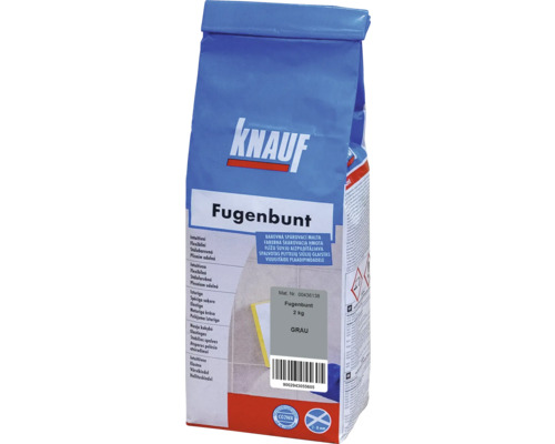 Škárovacia hmota KNAUF Fugenbunt Grau, 2 kg, šedá Knauf Fugenbunt škárovacia malta, 2 kg balenie