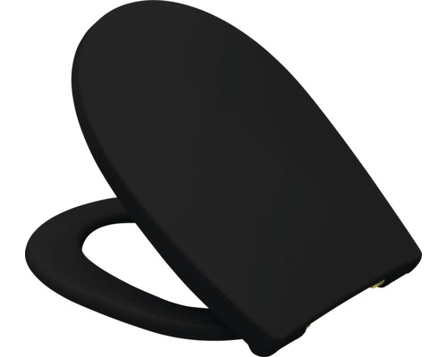 Čierna duroplastová záchodová doska